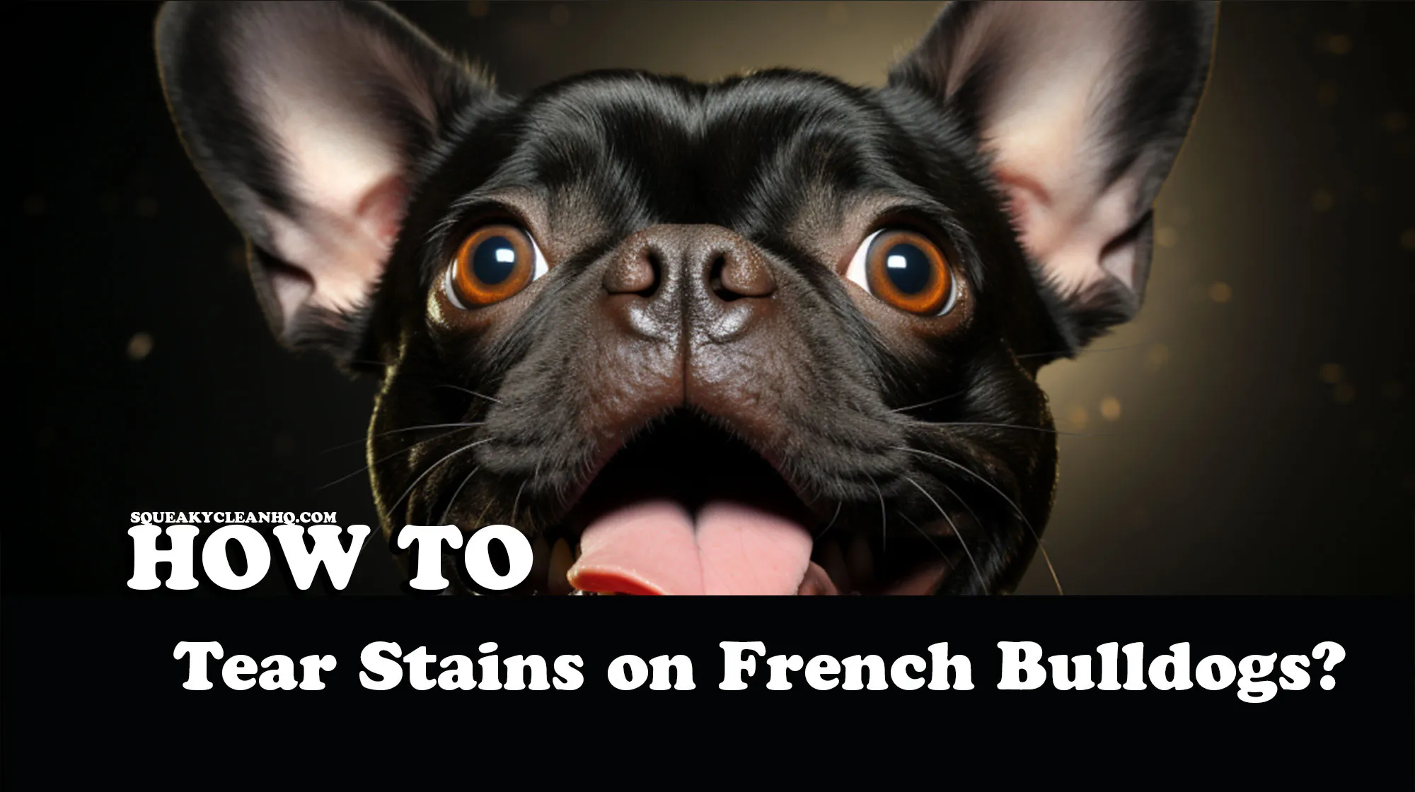 How to Clean Tear Stains on French Bulldogs? - Squeaky Clean HQ